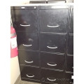Grand & Toy Black 4 Drawer Vertical Letter File Cabinet, Locking